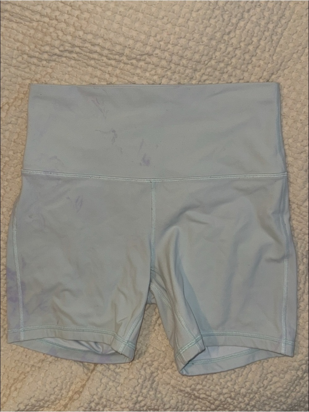 lululemon light blue Align Shorts - stained with purple dye